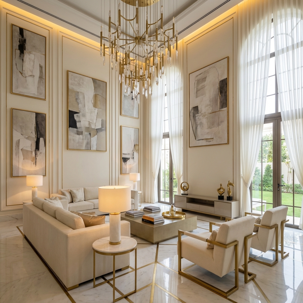 The Golden Sanctuary - Royal Minimalist Interior